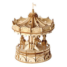 Load image into Gallery viewer, 3D Wooden Merry-Go-Round Puzzle