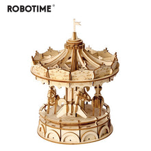 Load image into Gallery viewer, 3D Wooden Merry-Go-Round Puzzle